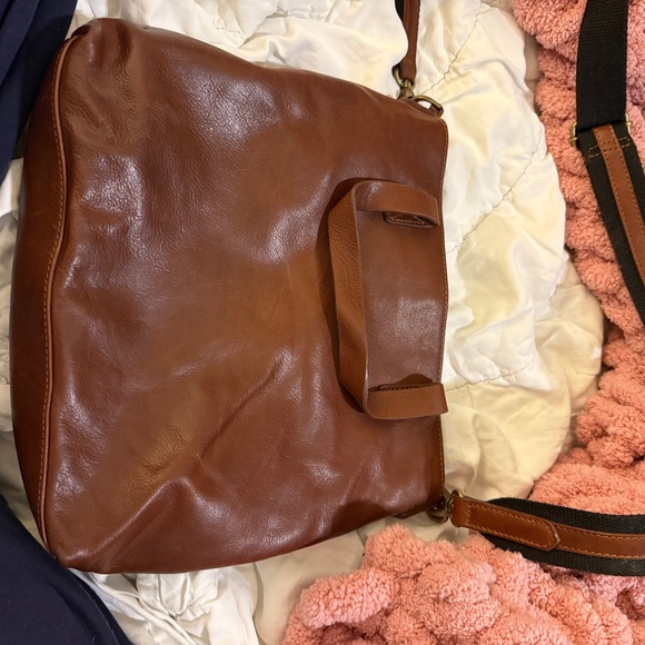 FatFace Brown Leather Tote Bag - Picture 5 of 8